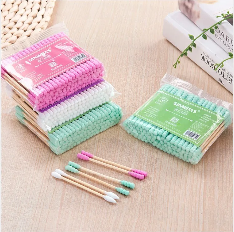 

Yooap baby cotton swab ear makeup remover disposable cotton swab 100 double-headed sticks