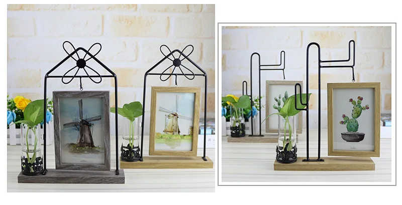Multifunction Creative Pictures Frame Hydroponic Bottls украшение для дома фоторамка микро-пейзаж стеклянная ваза статуэтки