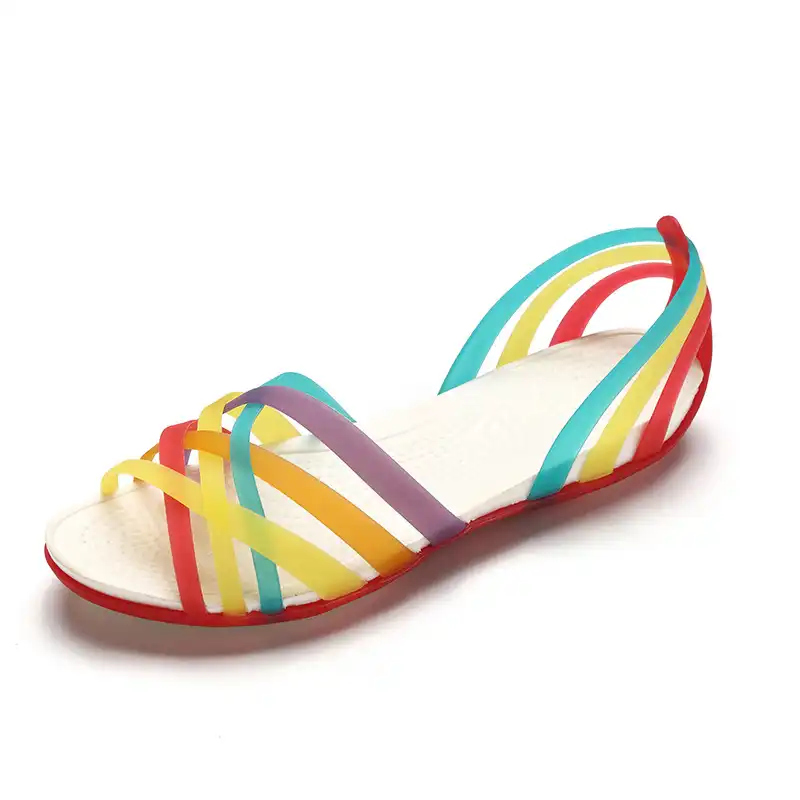 rainbow jelly shoes