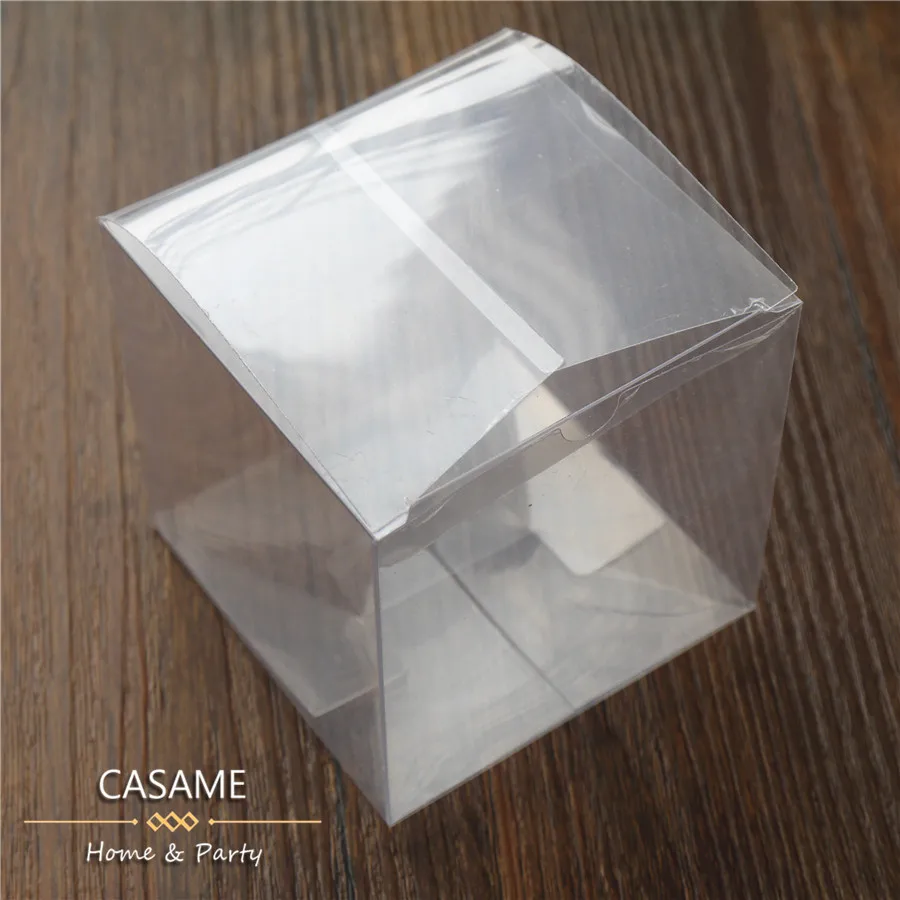 Buy 100pcs/lot Wedding Party Favors Boxes Clear PVC