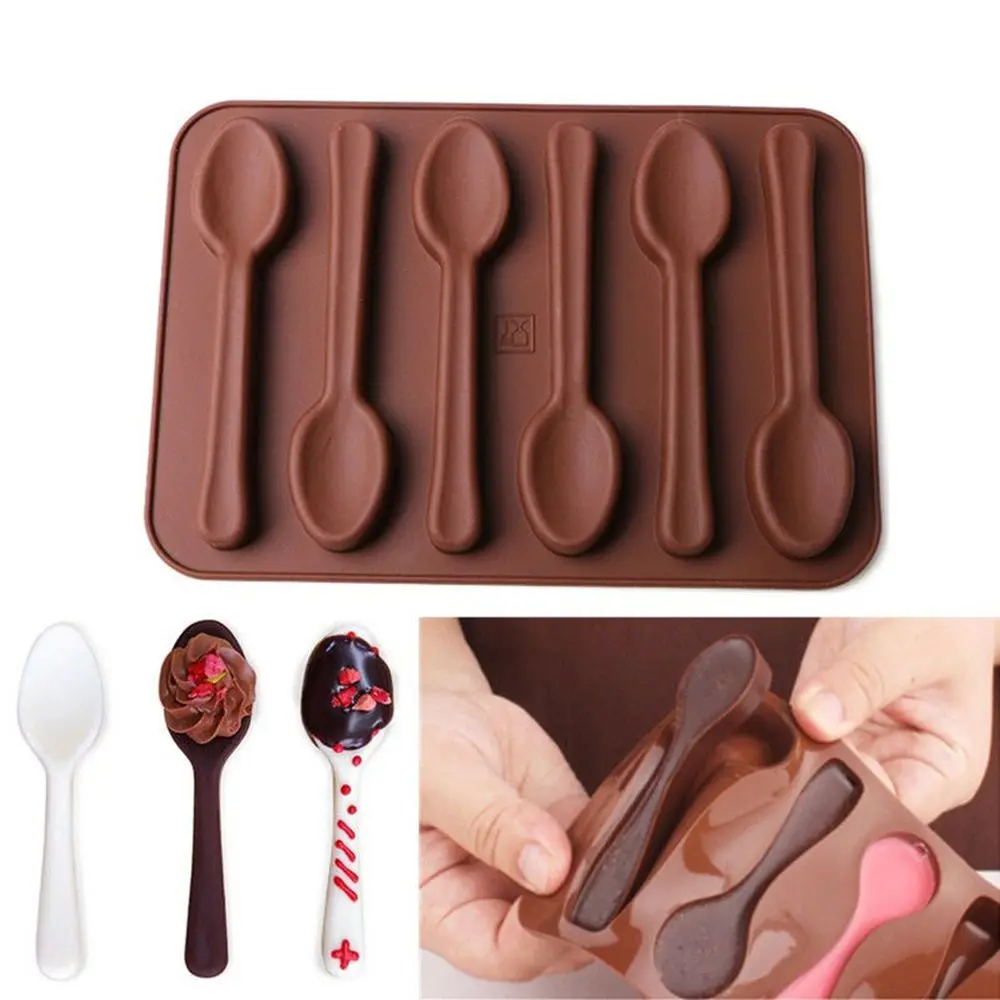 Новые силиконовые ложка для придания формы шоколаду плесень Кухонные принадлежности желе льда прессформы выпечки инструмент