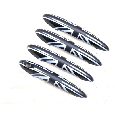 R60 Black Union Jack door handle cover