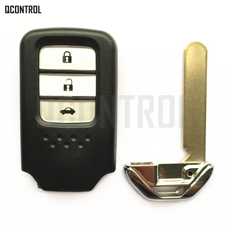 QCONTROL Keyless-Go умный ключ Подходит для Honda 72147-TEX-G01 City Jazz XRV Venzel HRV CRV Accord Civic элемент дистанционного блокировки двери