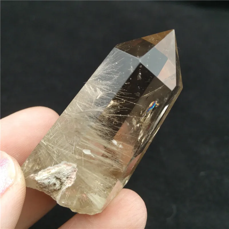 39g Unique Rutilated Quartz Crystal Like a Flower Polishing Natural