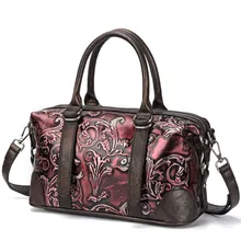 Женская сумка из натуральной кожи, сумки с кисточками для тиснения, роскошные модные женские сумки на плечо, Женская Ретро сумка через плечо