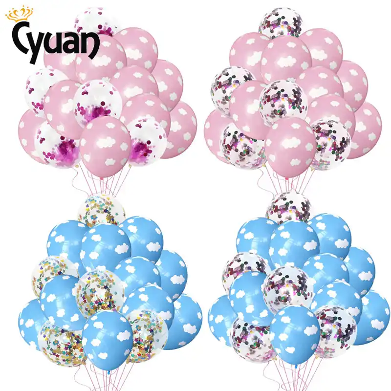 White Cloud Weather Balloon Gold Confetti Latex Balloons Birthday Party Decor Helium Balloon Wedding Valentine S Day Decoration Ballons Accessories Aliexpress