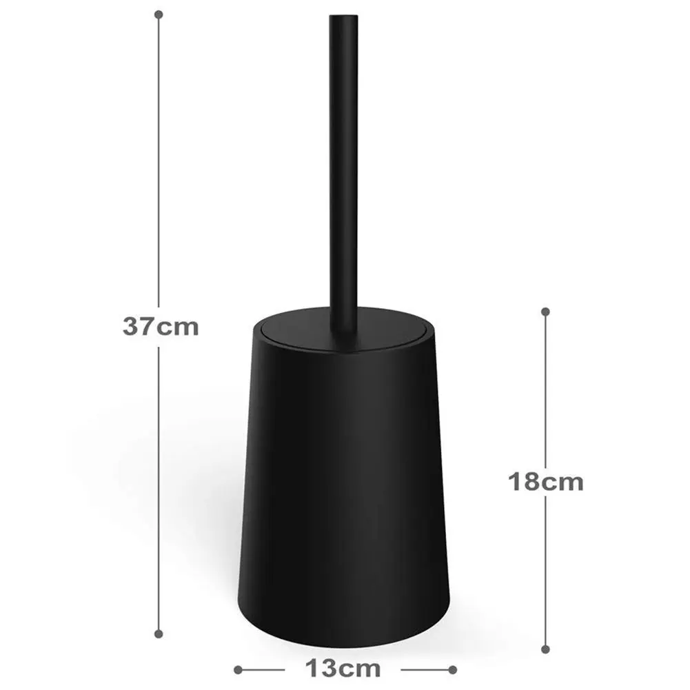 Kaufen BIFI Wc bürste und Halter Set, Wc Schüssel Pinsel mit Halter Schwarz für Badezimmer, moderne Design Wc Pinsel mit Deckel Longe