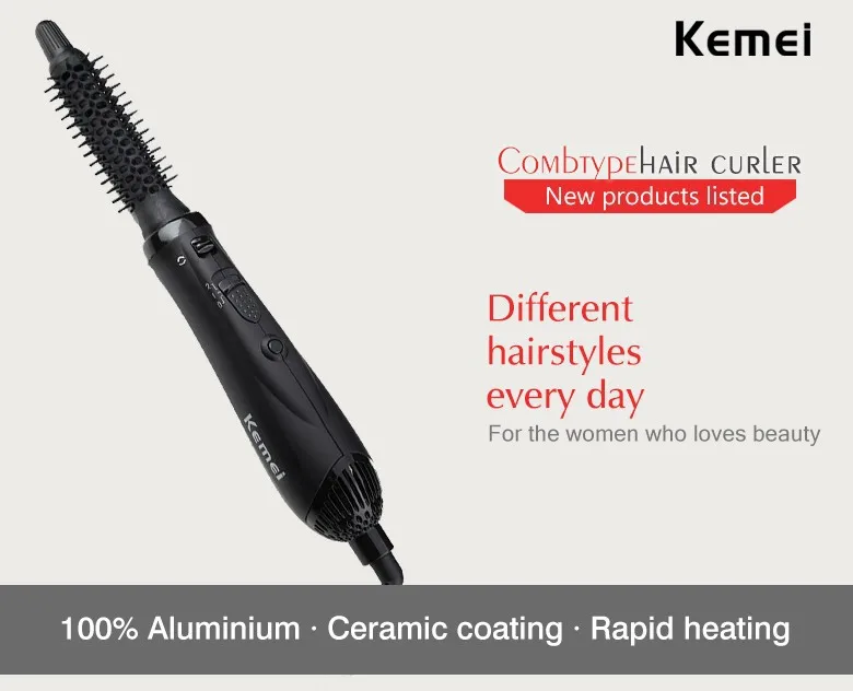 Хорошая Автоматическая prancha de cabelo magic rizador pelo rods kemei Инструменты для укладки ионные бигуди щипцы для завивки палочки с расческой KM-23