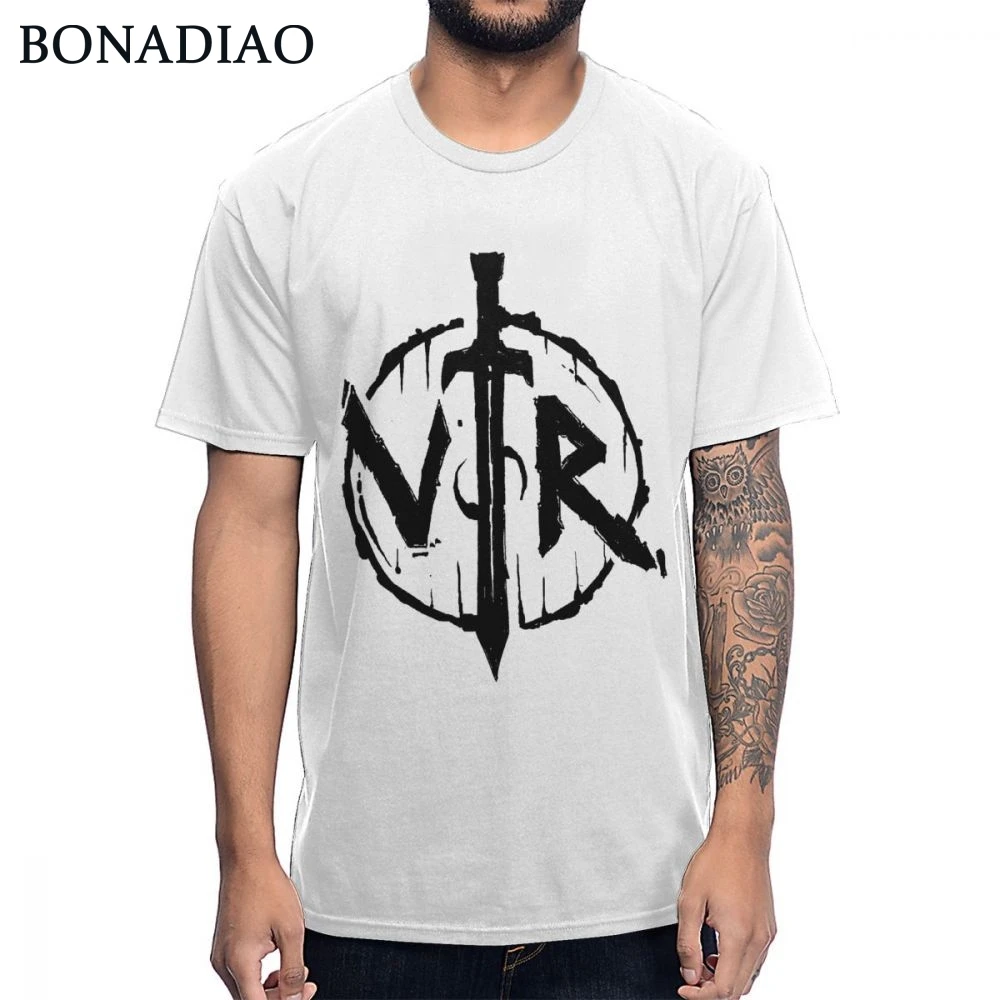 100% Cotton Fashion Vikings Valhalla Odin Asgard Logo T Shirt Men's Quality Unique Design Tee |