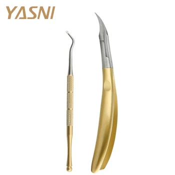 

2pcs/set Gold feet care Toe Nail Clippers Trimmer Cutters Professional Paronychia Nippers Chiropody Podiatry foot care FS42