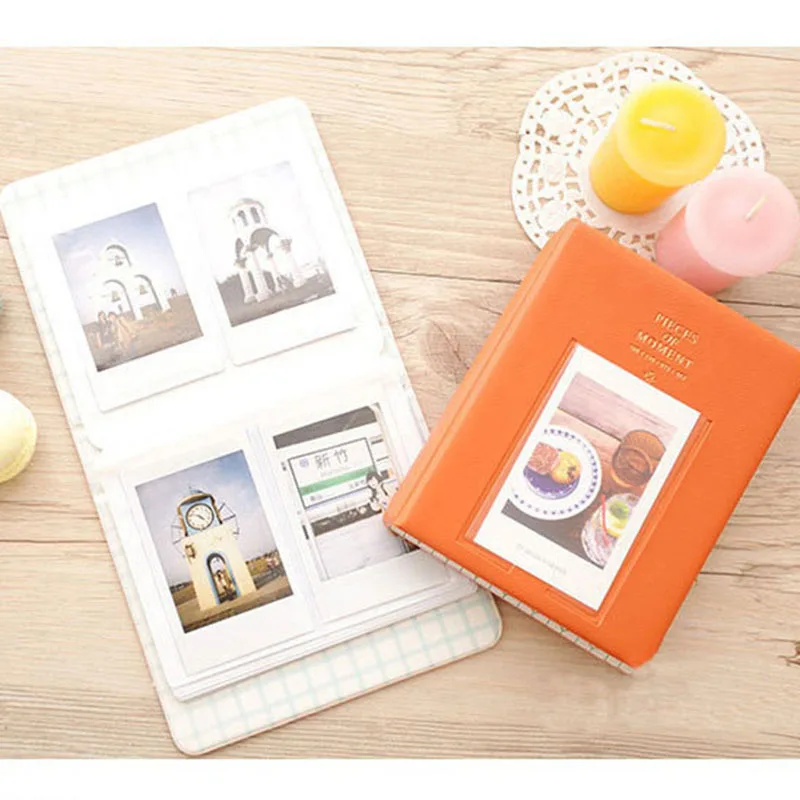 64 кармана для Fujifilm Instax минипленки Instax Mini 8 7 s 70 25 50 s 90 Именная Карта части момента фотоальбом