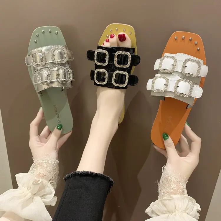 Летние женские тапочки повседневные пляжные шлепанцы Zapatos De Mujer домашние с