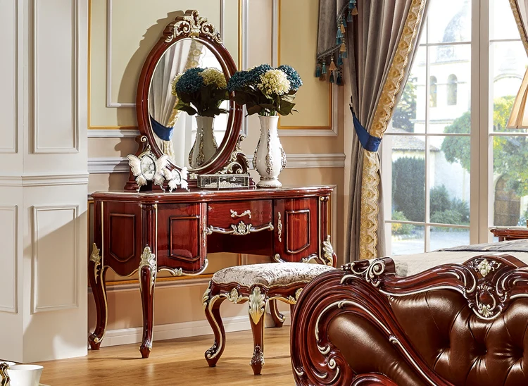 elegant solid wooden carved bed designs furniture king size wood bed design - 6016