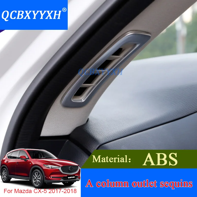 Qcbxyyxh 2 шт. внутренний Аксессуары Наклейки ABS автомобилей укладки выходе из колонки Блёстки для Mazda CX-5 внутренний Чехлы для мангала