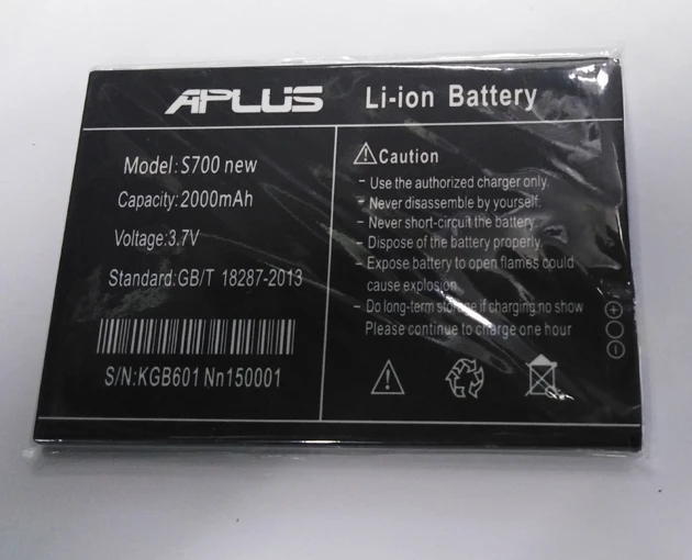 3,7 V 2000mAh аккумулятор для телефона APLUS S700 аккумулятор