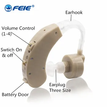 

BTE Hearing Aid Ear for Deafness Listening Equipment Adjustable Tone Hearing Aids S-135 Portable Ear Hearing Amplifier
