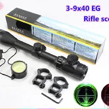 АК Airsoft 3-9X40EG Тактический Ночное видение охотничий оптический прицел снайперский олень прицел для снайпера красный зеленый многоточия для Airgun мягкие