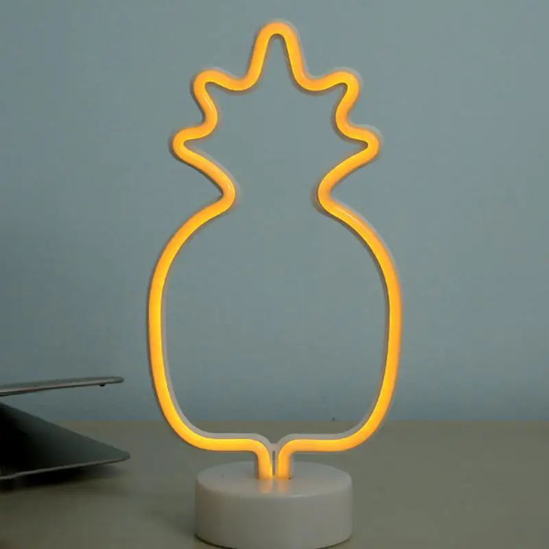 

Party Night Decoration Light LED Pineapple Christmas Tree Cactus Shape Light Wall Hanging Neon Light For Festival Club Wedding