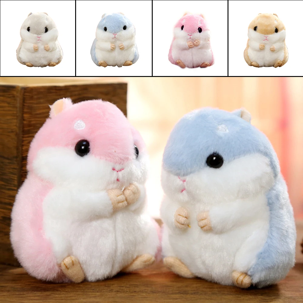 

Mini Cute Plush Hamster Pendant Key Chain Clasp Key Ring Keyring Handbag Decor