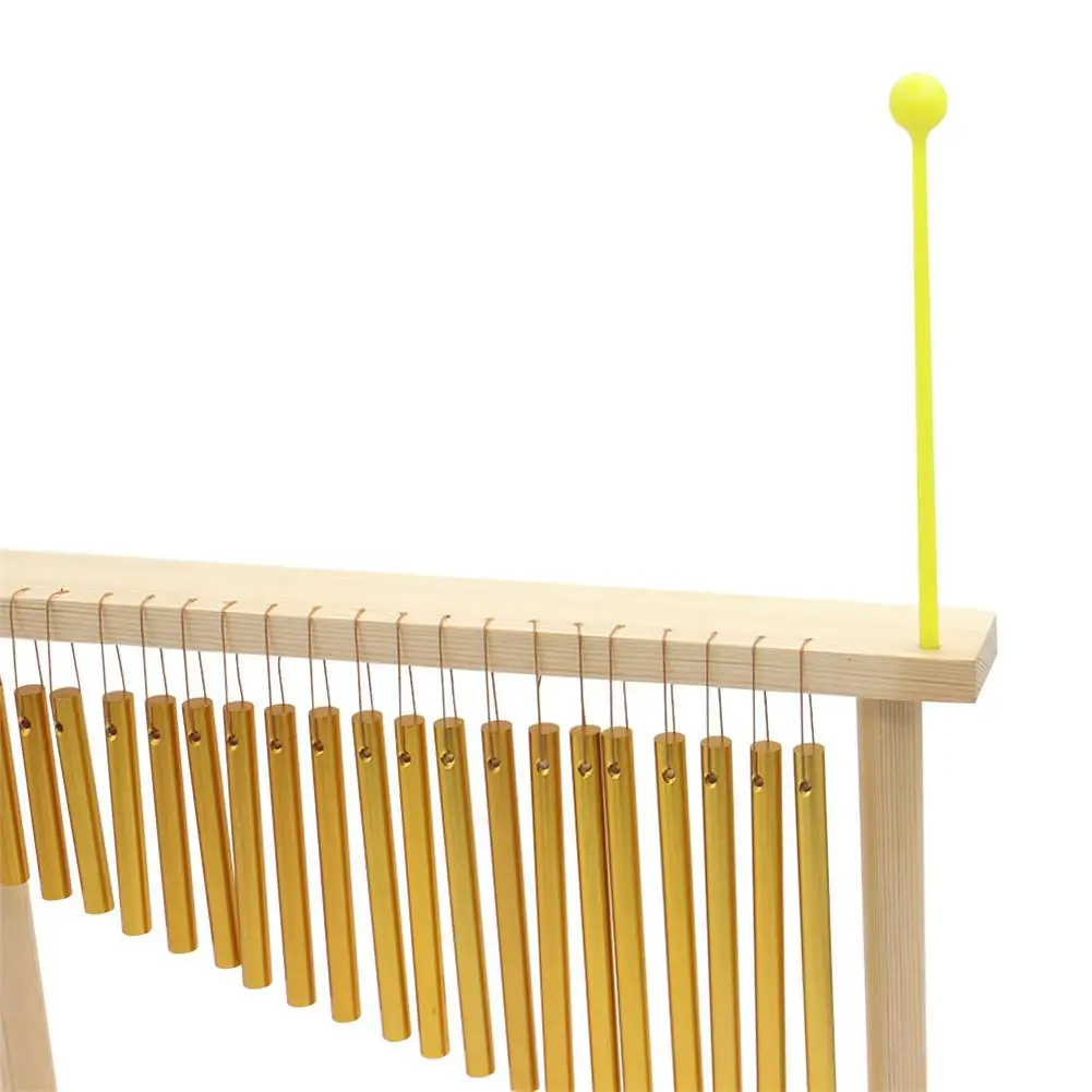 20 Tone aluminum alloy Knocking Bell Solid Wind Chimes with Stick Percussion Instrument Accessories