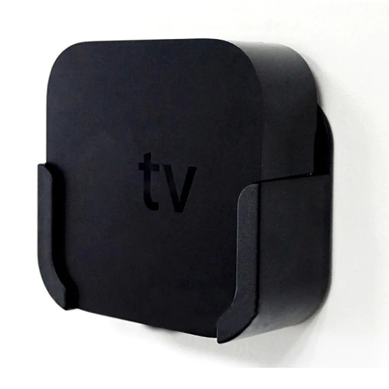 Universal Media Player Wall Mount Bracket Stand Cradle Holder Case For Apple TV 4 4th Gen 98x98x33mm