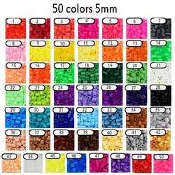 Wholesale10000pcs/обновления смешанный цвет 5 мм hama Бусины бусины perler foodgrade hama предохранитель бисер Бесплатная доставка образовательные детские