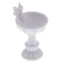 Кукольный дом сад птица ванна статуя в виде фонтана с ангелом 1: 12th