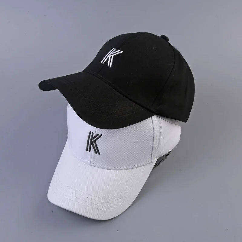 

K letters embroidered outdoor sunshade hat for men and women in summer hip-hop baseball cap duck tongue hat