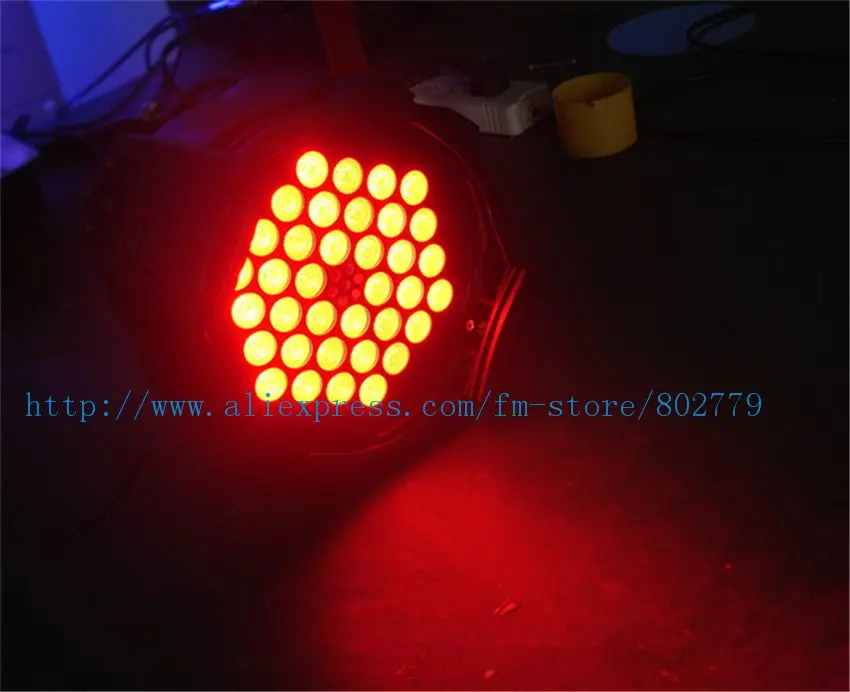 6 шт./лот) RGB 36*3 Вт(3 в 1) светодиодный сценический свет высокой мощности LED PAR-прожектор