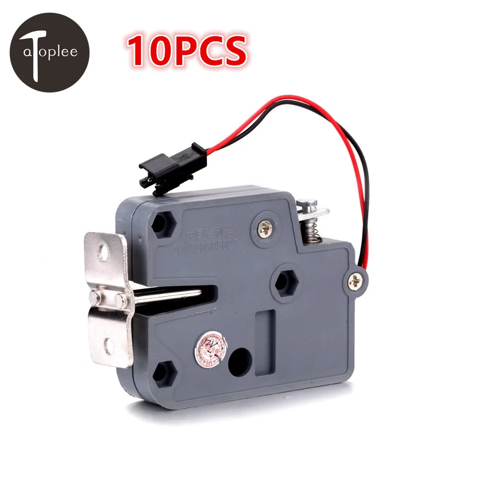 

10Pcs Mini 12V 2A HT5615 Electromagnetic Lock Plastic Locks For Cabient Door Furniture Access Control System