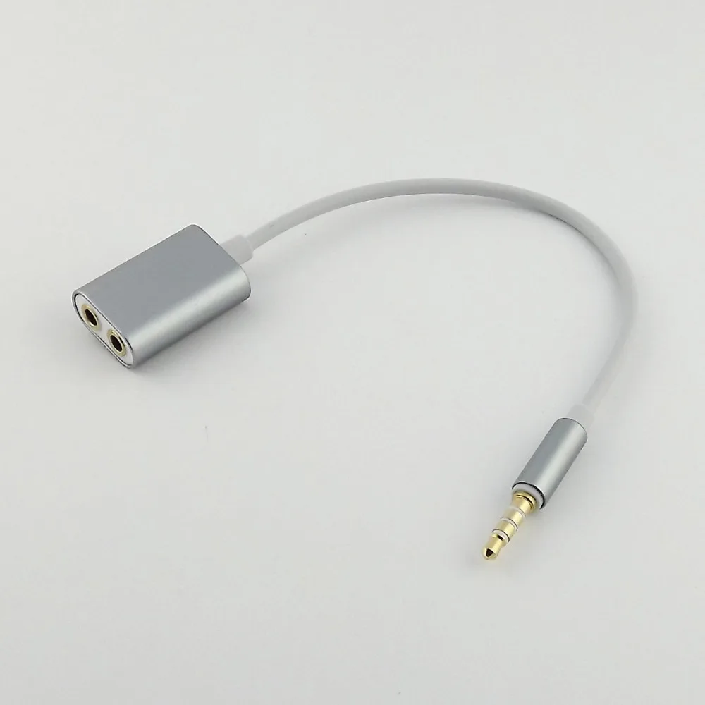 10pcs 3 5mm Stereo Audio Male to 2 Female Headphone Splitter Cable for Phone Mp3 Mp4