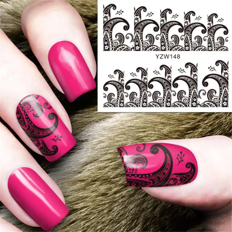 Дизайн с милой совой Маникюр Decoracion клей для ногтей Наклейка надпись на ногтях цветы водные наклейки Временные татуировки - Цвет: 148