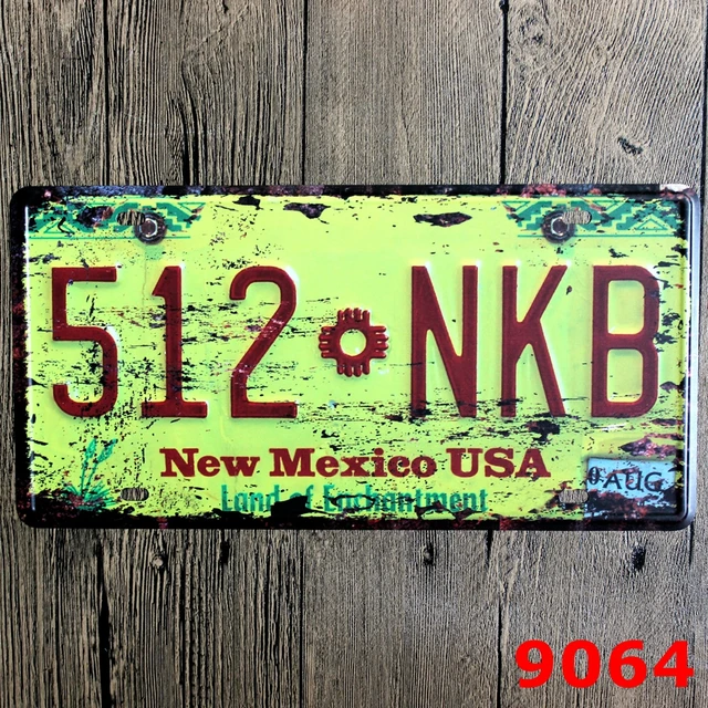 Retro Street Signs Metal New Mexico Pub Bar Wall Decorations Retro Street Signs Metal New Mexico Pub Bar Wall Decorations Plate 30x15cm