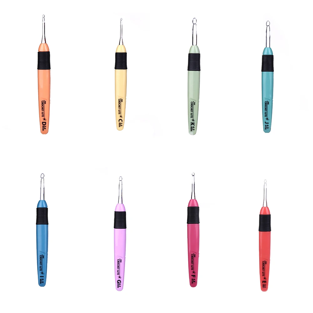 lighted crochet hooks led crochet knitting needles sewing lighted crochet hook set