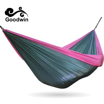 

Hanging Ultralight Nylon Outdoor Indoor Parachute Sleeping Double Camping Hammock Chair Tent Camping Parachute Swing Rope Straps