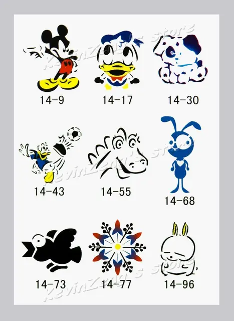 temporary airbrush tattoo stencils book template 14 for children kids reuseable free - Free Kids Stencils temporary airbrush tattoo stencils book template 14 for children kids reuseable free - Free Kids Stencils