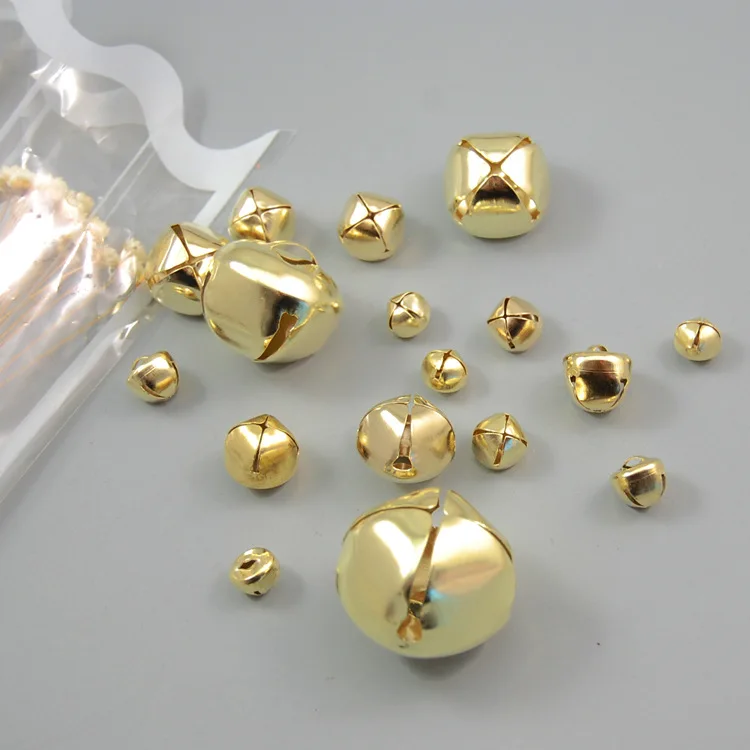 

A Pack of Ten ! 10~36mm Dance Bell Gold Cross Bell Christmas Decorations with Little Bells Party Decorations