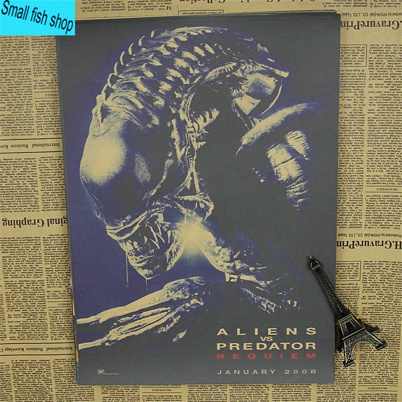 Alien vs. Predator AVP домашний декор крафт-фильм Ретро плакат рисунок ядро наклейки на стену