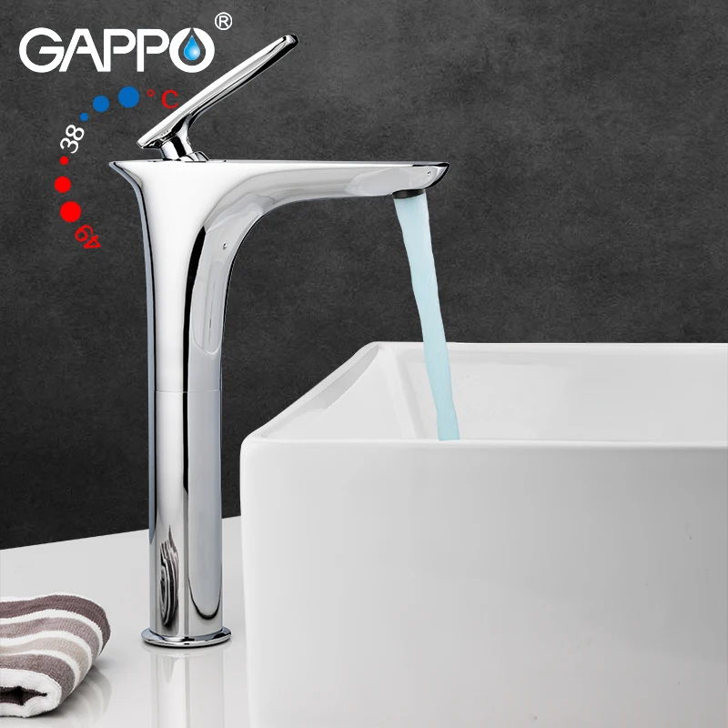 

GAPPO Basin Faucet basin chrome mixers taps waterfall bathroom mixer faucets bath Deck Mounted Sensor Faucets taps dfrkjhre