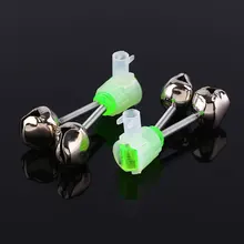 10 шт. спиральные колокольчики кольцо удочка Рыба укус сигнализация аксессуары ночной на открытом воздухе