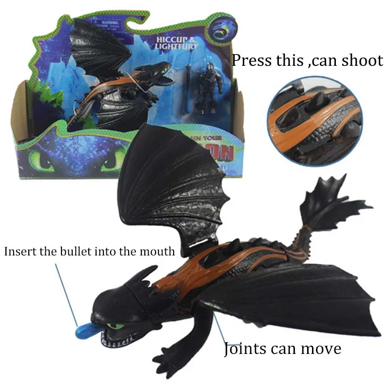 1 set Cartoon How To Train Your Dragon Action Figures Launch Weapons Activity Of Joints And Wings PVC Model Kid Gift Toy 1 set Cartoon How To Train Your Dragon Action Figures Launch Weapons Activity Of Joints And Wings PVC Model Kid Gift Toy