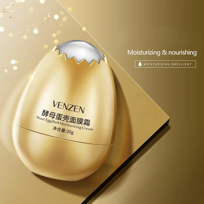 

Yeast Eggshell Mask Cream Lighten Fine Lines Moisturizing Firming Anti-Aging Nourishing Whitening Refreshing Skin Care Mask
