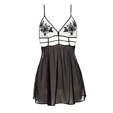 Snowshine YL5 новые женские большие размеры вышитые аппликации белье Красный Babydoll пижамы набор