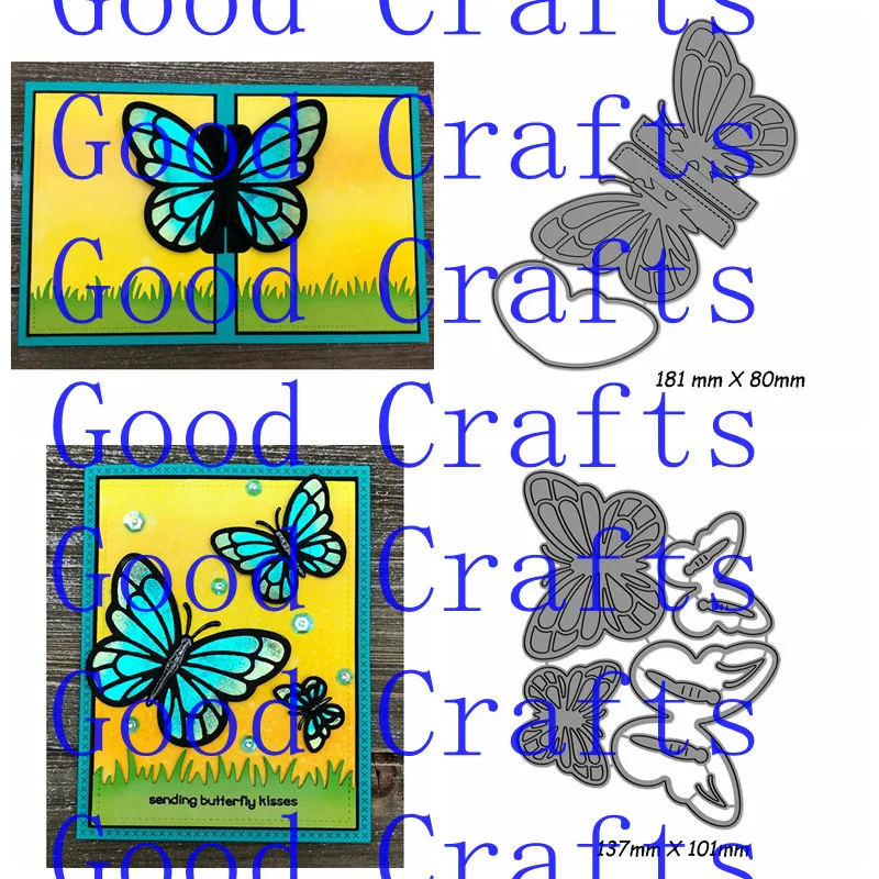

LF Butterflies Pop-up Pattern Metal Cutting Dies Stencil Scrapbooking Photo album Embossing For Paper Card DIY Crafts