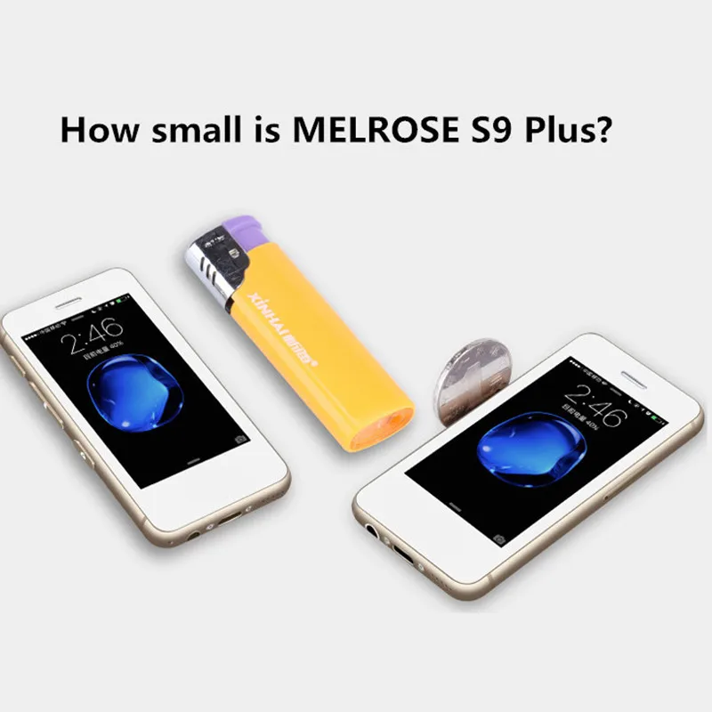 Чехол Melrose S9X Free 8GB 2,5 ''Androrid 6,0 Bluetooth WiFi 4G WCDMA карманный мини смартфон PK S9 Plus SOYES 7S XS