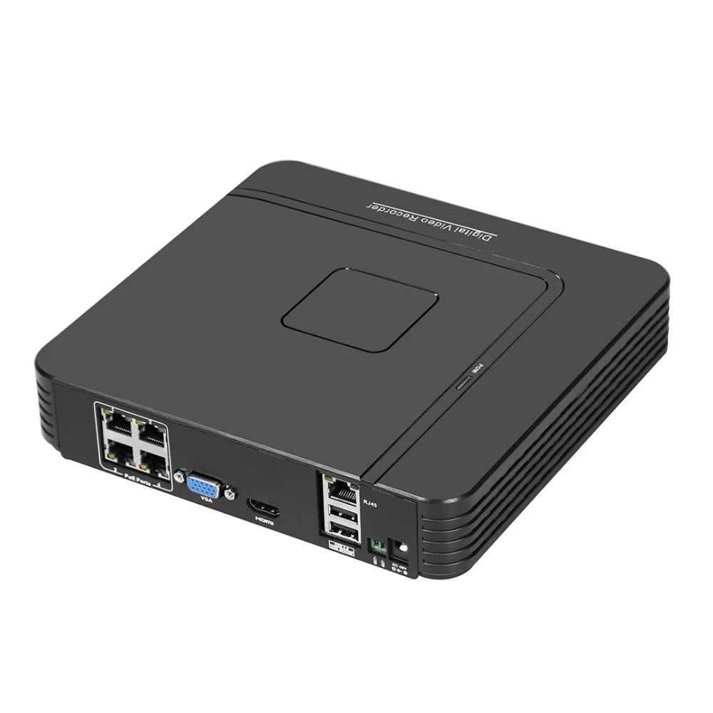 AZISHN 4CH PoE сетевой видеорегистратор HD 1080 P POE сетевые видеорегистраторы для
