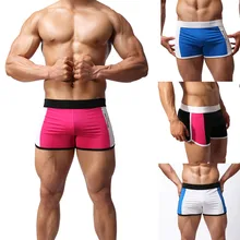 Сексуальное мужское нижнее белье высокого качества боксеры шорты лоскутный спортивный купальник летние мужские пляжные шорты хлопковые мужские шорты треники