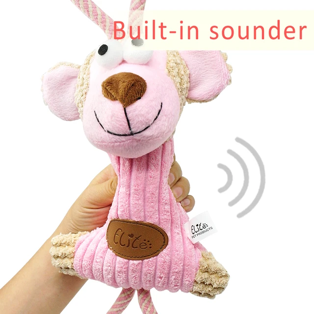 Squeaky Sound Dog Toy Plush Chewing Interactive Pet Toy Puppy Dogs Tug Rope Toys For Pet Playing Training Teeth Cleaning