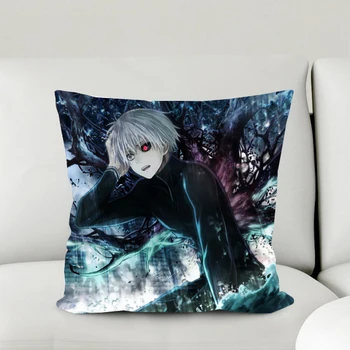 

Oct. Home Textile Tokyo Ghoul Anime Kaneki Ken 60*60CM Square Pillow Case PillowCases #40438