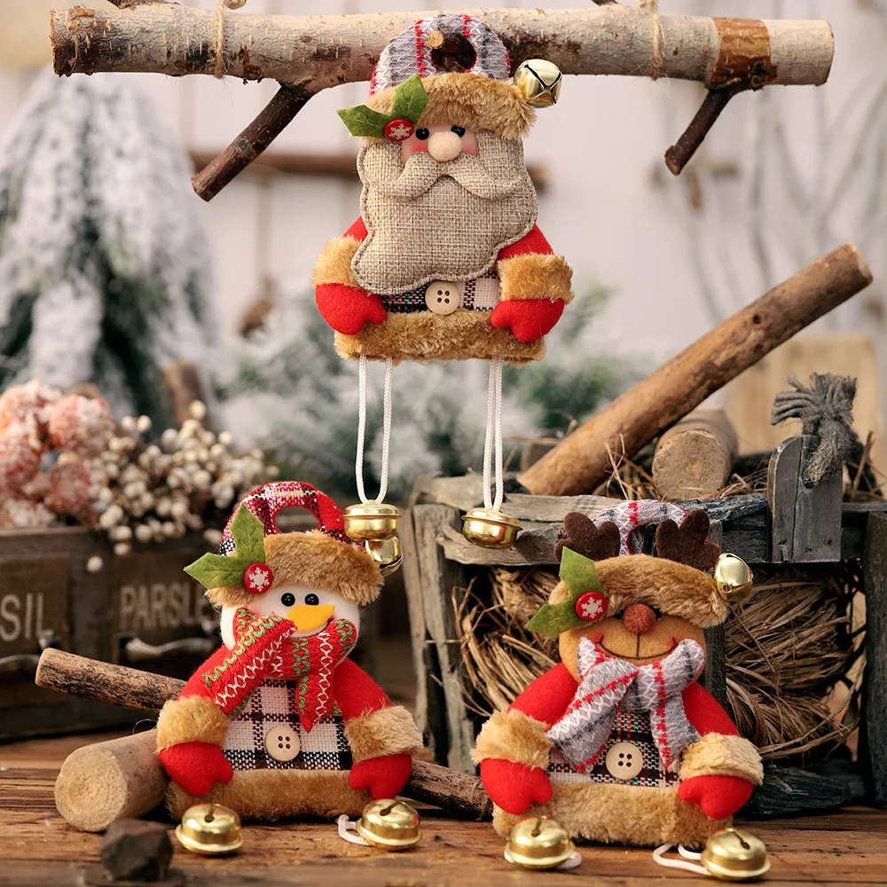 

Christmas Tree Decorations for Home Santa /Snowman Dolls Ornaments Navidad Decor Natal 2020 New Year Kids Gifts Noel Accessories